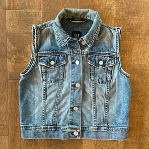Women’s GAP Distressed Denim Vest - Size Small - Gently Worn